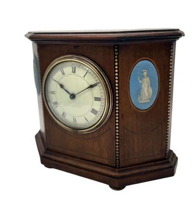 Fabulous Mahogany Case with Wedgwood porcelain 8 day Mantel clock Mantel Clock Antique Clocks 12