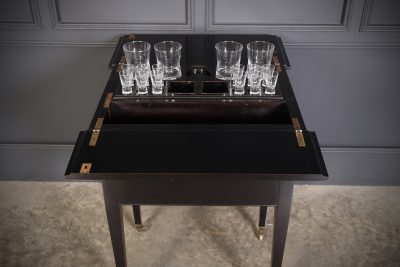 Black Surprise Drinks & Cocktail Table by Waring & Gillow antique side table Antique Furniture 8