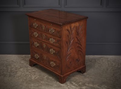 Small George III Mahogany Bachelors Chest 18th century chest of drawers Antique Chest Of Drawers 7