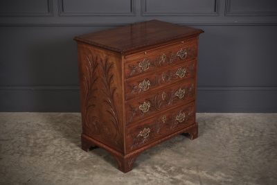 Small George III Mahogany Bachelors Chest 18th century chest of drawers Antique Chest Of Drawers 4