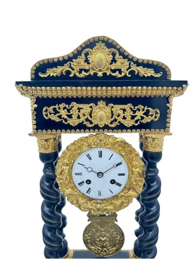 Exquisite Victorian French Portico Mantel Clock – ca1860 French ormolo mantel clock Antique Clocks 6