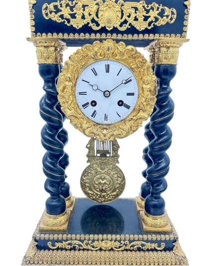 Exquisite Victorian French Portico Mantel Clock – ca1860 French ormolo mantel clock Antique Clocks 5