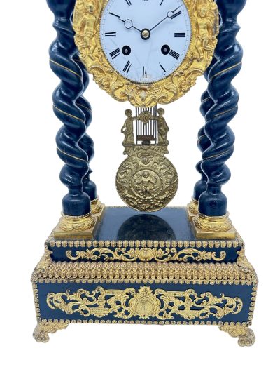 Exquisite Victorian French Portico Mantel Clock – ca1860 French ormolo mantel clock Antique Clocks 4