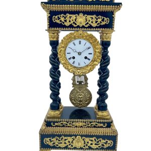 Exquisite Victorian French Portico Mantel Clock – ca1860 French ormolo mantel clock Antique Clocks