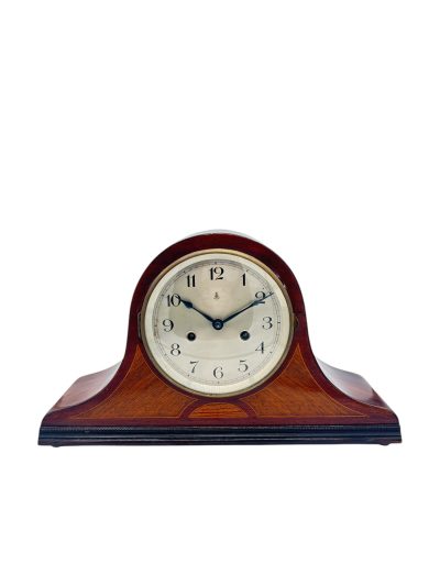 Stunning & Rare Gustav Becker Hat Shaped Mantel Clock – ca1920 Mantel Clock Antique Clocks 3