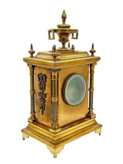 Fabulous French Bronze Ormolu Cube Mantel Clock – ca1890 French mantel clock Antique Clocks 8