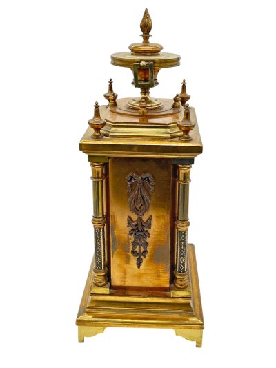 Fabulous French Bronze Ormolu Cube Mantel Clock – ca1890 French mantel clock Antique Clocks 12