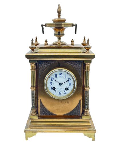 Fabulous French Bronze Ormolu Cube Mantel Clock – ca1890 French mantel clock Antique Clocks 3