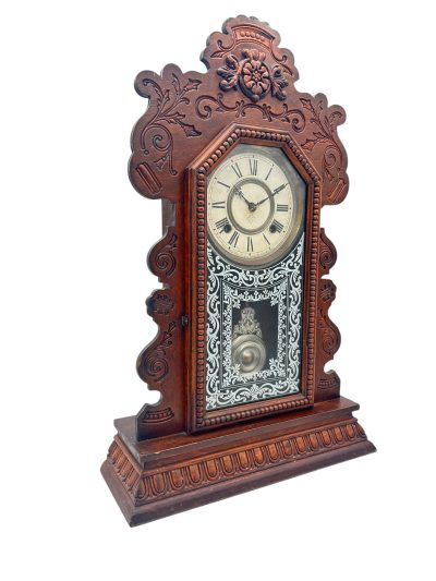 Fantastic Ansonia Gingerbread Clock – ca 1890 Mantle clocks Antique Clocks 9