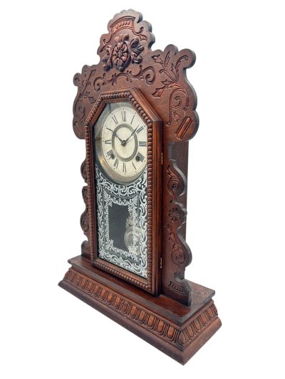 Fantastic Ansonia Gingerbread Clock – ca 1890 Mantle clocks Antique Clocks 6