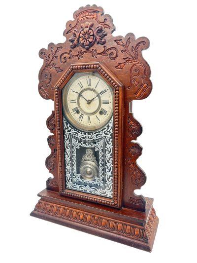 Fantastic Ansonia Gingerbread Clock – ca 1890 Mantle clocks Antique Clocks 5