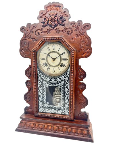 Fantastic Ansonia Gingerbread Clock – ca 1890 Mantle clocks Antique Clocks 4