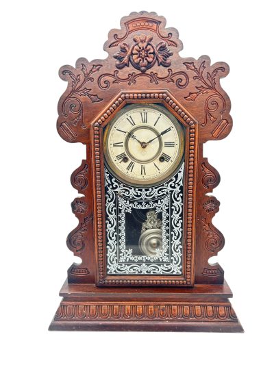 Fantastic Ansonia Gingerbread Clock – ca 1890 Mantle clocks Antique Clocks 3