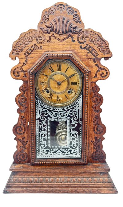 Awesome Ansonia Gingerbread Clock – ca 1880 Mantel Clock Antique Clocks 3