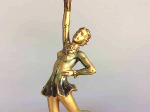 Art Deco Lady Lamp art deco Antique Lighting 4