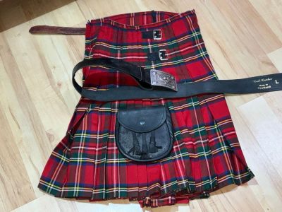 SCOTTISH MANS KILT SPORON & BELT Military & War Antiques 3