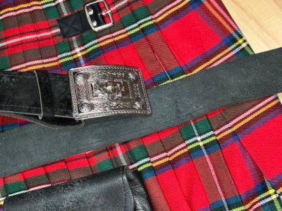 SCOTTISH MANS KILT SPORON & BELT Military & War Antiques 4