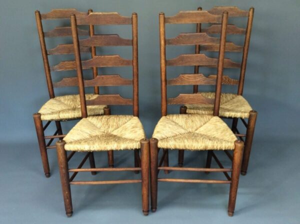 Set of 4 Dining Chairs by Heals & Sons Ltd c1920’s dining chairs Antique Chairs 3