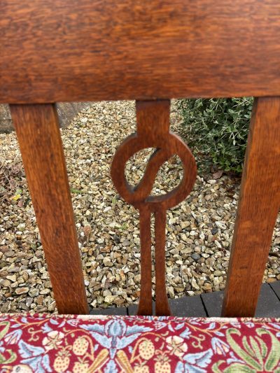 Arts & Crafts Oak Settle antique oak Antique Benches 8