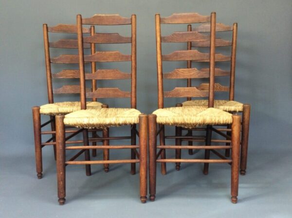 Set of 4 Dining Chairs by Heals & Sons Ltd c1920’s dining chairs Antique Chairs 4