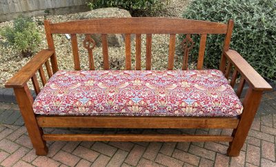 Arts & Crafts Oak Settle antique oak Antique Benches 3