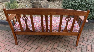 Arts & Crafts Oak Settle antique oak Antique Benches 10