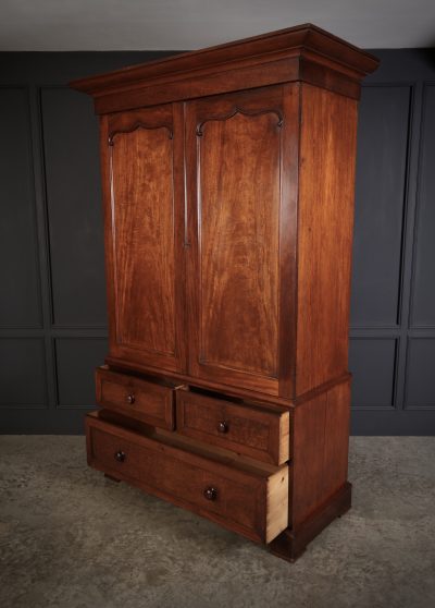 Antique Mahogany Gentlemans Wardrobe antique wardrobes Antique Furniture 5