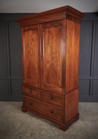 Antique Mahogany Gentlemans Wardrobe antique wardrobes Antique Furniture 6