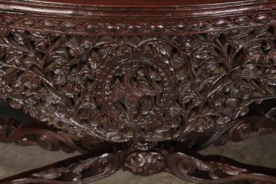 Burmese Carved Padauk Wood Console Table console table Antique Furniture 9