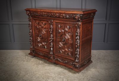 Carved Oak Side Cabinet Side Cabinet Antique Cabinets 14