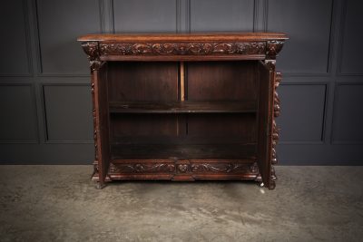 Carved Oak Side Cabinet Side Cabinet Antique Cabinets 7