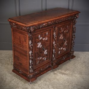 Carved Oak Side Cabinet Side Cabinet Antique Cabinets