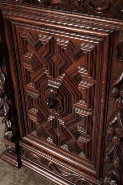 Carved Oak Side Cabinet Side Cabinet Antique Cabinets 12