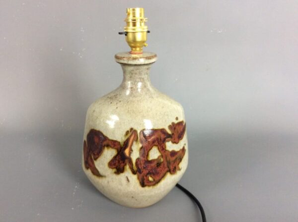 Mid Century Tremaen Cornish Studio Pottery Lamp c1970’s Cornish Studio Pottery Antique Lighting 4