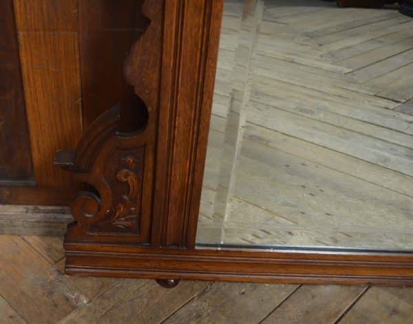 Victorian Oak Over Mantle Mirror SAI2986 Antique Mirrors 13