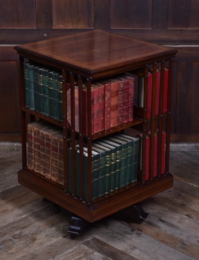 Edwardian Mahogany Revolving Bookcase SAI3609 Edwardian bookcases Antique Bookcases 3