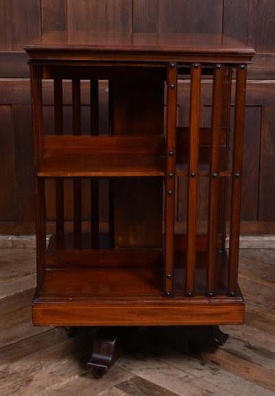 Edwardian Mahogany Revolving Bookcase SAI3609 - Image 3