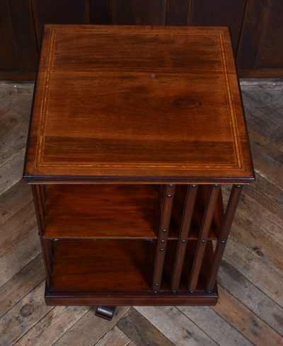 Edwardian Mahogany Revolving Bookcase SAI3609 - Image 6