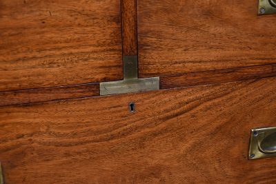 19th Century Padauk Campaign Chest SAI3611 - Image 5