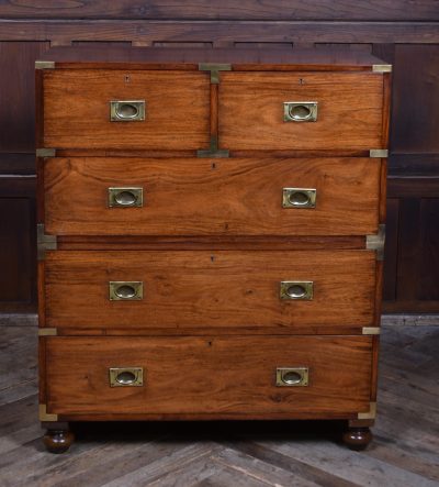 19th Century Padauk Campaign Chest SAI3611 - Image 6