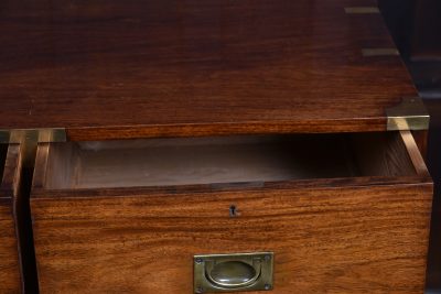 19th Century Padauk Campaign Chest SAI3611 - Image 11