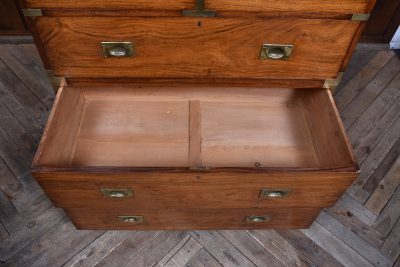 19th Century Padauk Campaign Chest SAI3611 - Image 12