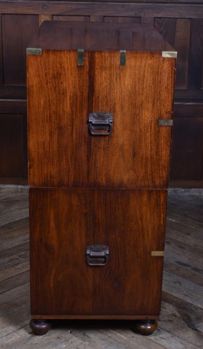 19th Century Padauk Campaign Chest SAI3611 - Image 17