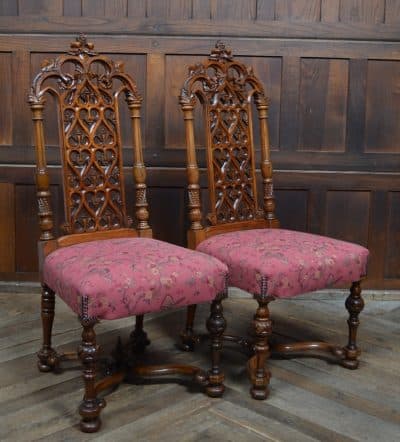 Victorian Walnut Hall Chairs SAI3293