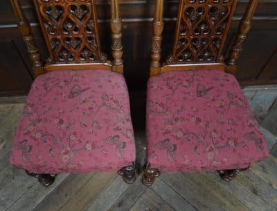 Victorian Walnut Hall Chairs SAI3293 - Image 4