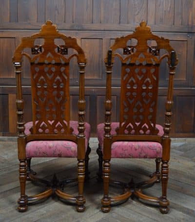 Victorian Walnut Hall Chairs SAI3293 - Image 2