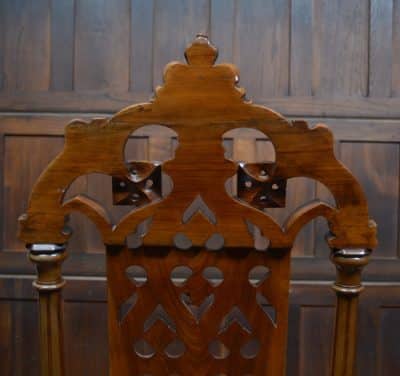 Victorian Walnut Hall Chairs SAI3293 - Image 10