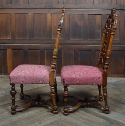 Victorian Walnut Hall Chairs SAI3293 - Image 13