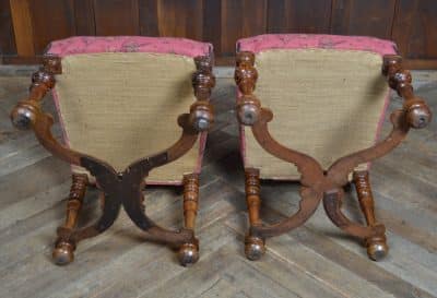 Victorian Walnut Hall Chairs SAI3293 - Image 15