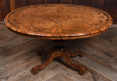 Victorian Walnut Marquetry Snap Top Table SAI3613 marquetry Antique Tables 3